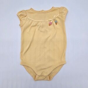 Vintage Gymboree 2005 "Sweet Shop" Girls Yellow Ice Cream Bodysuit 6-12 Months